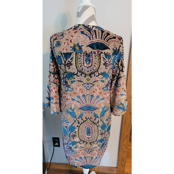 Anthroplogie Feathers By Tolani Tunic Dress Velvet Women's Small - Picture 2 of 5